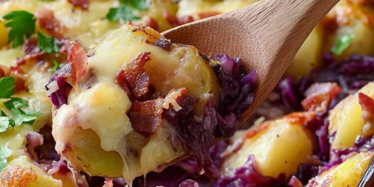 Knödel-Rotkohl-Auflauf – Winterlicher Genuss!