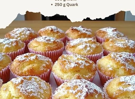 Quark Apfelmuffins die sind in 10 Minuten im Ofen