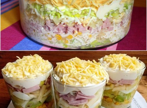 Übernacht Salat mit 800 g Chinakohl & 250 g Mayonnaise