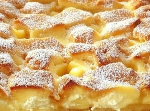 Apfelkuchen mit Vanillepudding der jeden verrückt macht