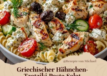 Griechischer Tzatziki Salat mit 300 g Hähnchenbrustfilet