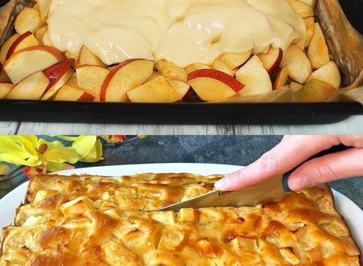 Omas schneller Apfelkuchen in 5 Minuten mit 700 g Äpfel