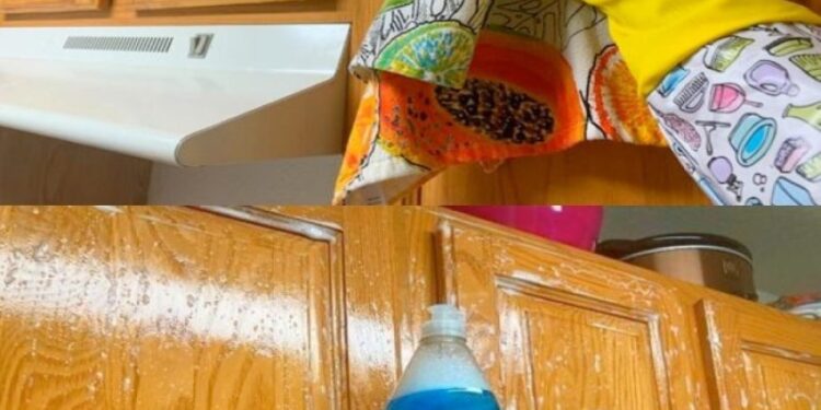 Verabschieden Sie sich von Fett: Ein müheloser Trick zum Reinigen von Küchenschränken, den Sie ausprobieren müssen