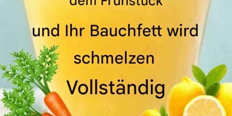 Zitronen Karotten Getränk zur Gewichtsabnahme