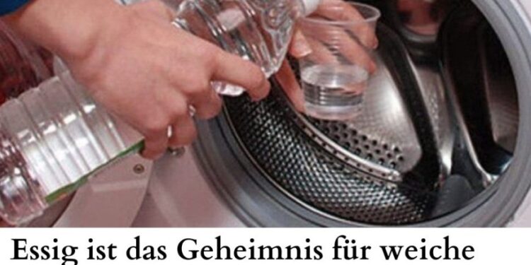 Ja Essig hilft dabei die Waschmaschine gründlich zu reinigen