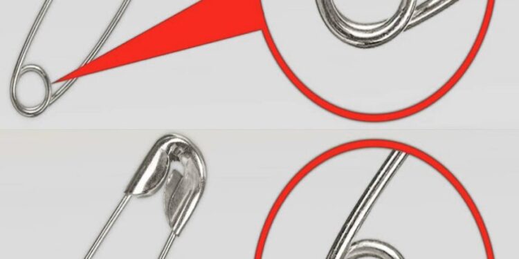 Die meisten Menschen wissen nicht, wozu das kleine Loch in einer Sicherheitsnadel dient