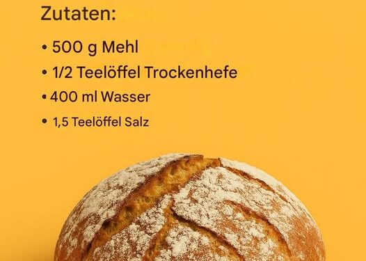 Hausgemachtes No-Knead-Brot – knusprig und fluffig