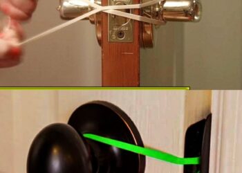 Legen Sie ein Gummiband um den Türgriff – das erspart Ihnen viel Ärger