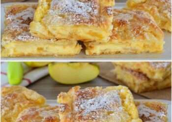 Diese Schnitten backe ich sicher 2x pro Woche, Apfelpudding schnitten die immer gelingen