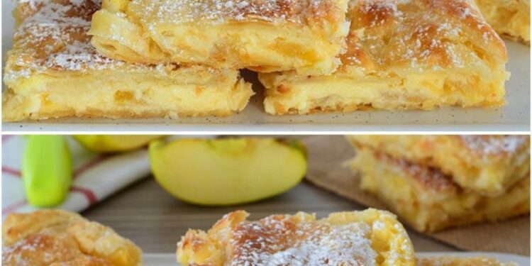 Diese Schnitten backe ich sicher 2x pro Woche, Apfelpudding schnitten die immer gelingen