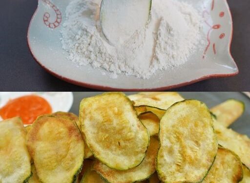 Knusprige Zucchinichips! Eine schnelle und einfache Art, Zucchini zuzubereiten, die Ihre Kinder lieben werden!