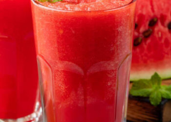 Einfacher Wassermelonen-Slushie