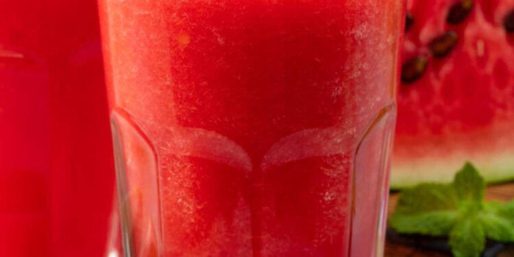 Einfacher Wassermelonen-Slushie