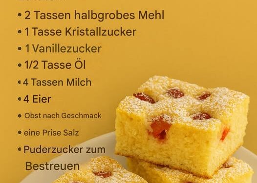 Fluffiger Tassenkuchen