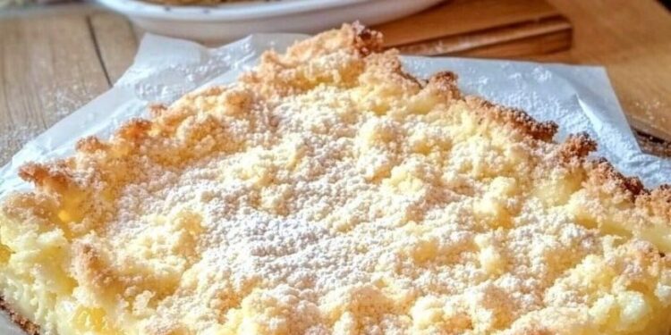 Omas Lieblingskuchen neu gebacken! Vanillepudding Streuselkuchen vom Blech so cremig, so knusprig, so gut!