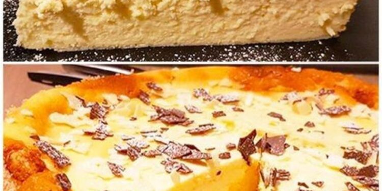 Zitronen Käsekuchen ohne Boden