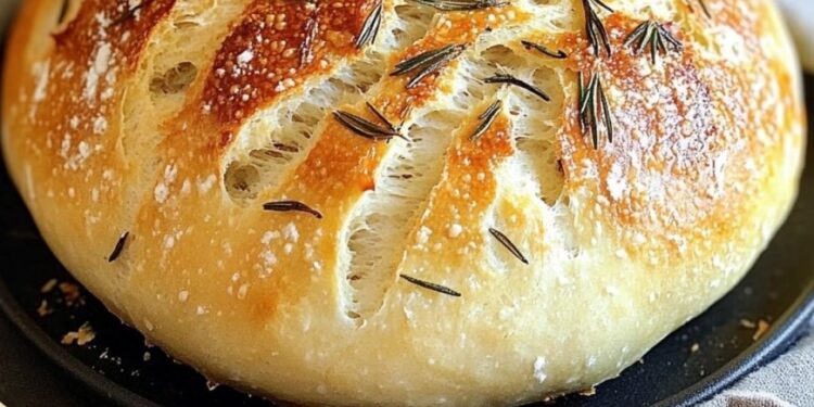 Mein faules Brotrezept, dieses Knoblauchbrot ohne Kneten backe ich immer wieder