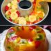 Orangen Frucht Gelatine Ring ohne Backen