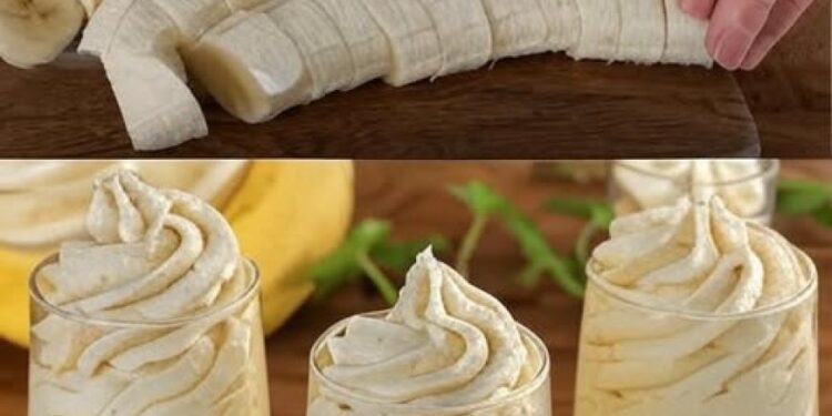 Bananenmousse in 5 Minuten fertig: das beste italienische Dessert