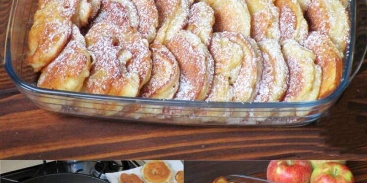 Wenn sie nur 1 Ei, 2 Äpfel und etwas Mehl haben, Bereiten Sie diese Apfelküchle in 5 Minuten