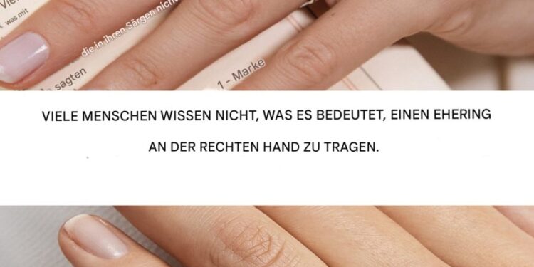Einen Ehering an der rechten Hand tragen: Was bedeutet das