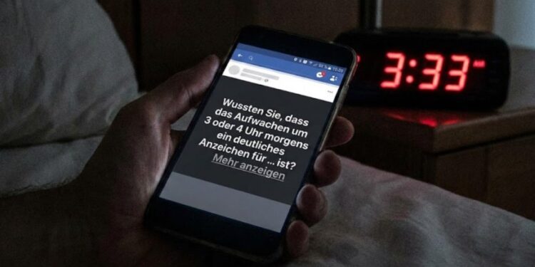 Wussten Sie, dass das Aufwachen um 3 oder 4 Uhr morgens ein deutliches Anzeichen für … ist?