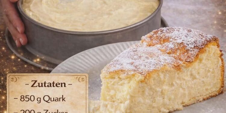 6 Minuten Quarkkuchen mit Pudding!