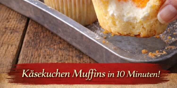 Käsekuchen-Muffins in 10 Minuten