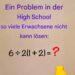 Ein Matheproblem aus der High School, das viele Erwachsene nicht lösen können