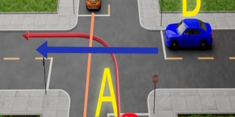 Welches Auto hat Vorfahrt? Selbst die erfahrensten Fahrer werden verwirrt sein.