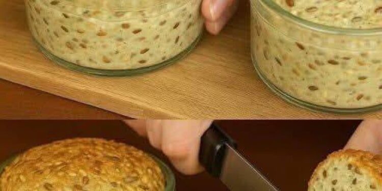 Ich esse kein Weizenmehl! Brot im Glas in einer Minute!