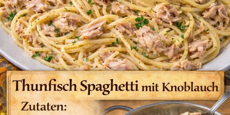 Achtung Suchtfaktor – Thunfisch-Spaghetti mit Knoblauch!