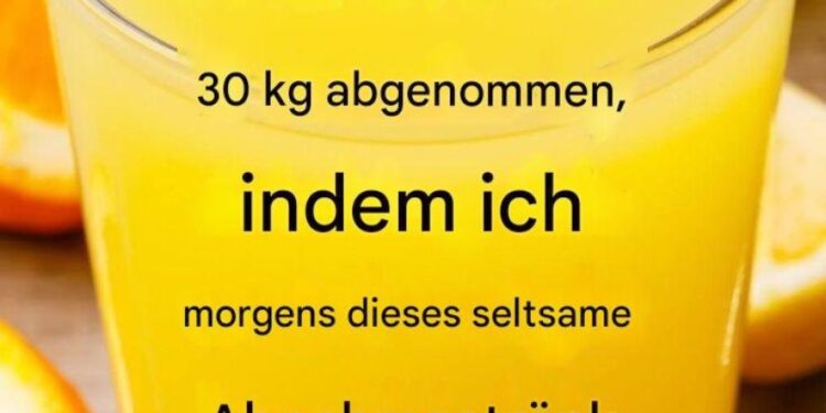 Bestes hausgemachtes Getränk zur Gewichtsreduktion