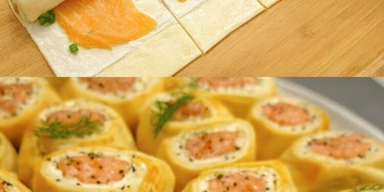 Blätterteig-Räucherlachsröllchen, So schnell weg, dass du nächstes Mal gleich doppelt backst