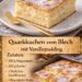 Quarkkuchen vom Blech mit Vanillepudding – einfach unwiderstehlich!