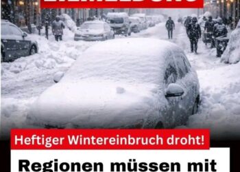 EILMELDUNG: Heftiger Wintereinbruch – Bis zu 40 cm Schnee