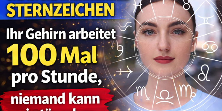 DAS IST DAS INTELLIGENTESTE STERNZEICHEN: Ihr Gehirn arbeitet 100 Mal pro Stunde, niemand kann sie täuschen.