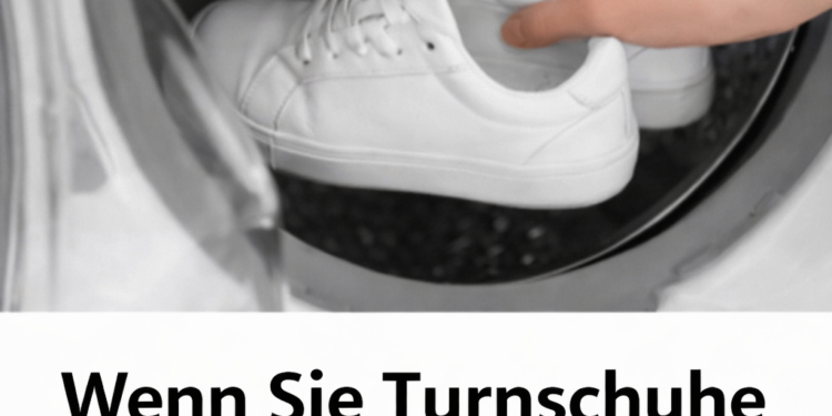 Beim Waschen von Turnschuhen in der Waschmaschine: Unbedingt einen Wäschebeutel hinzufügen, hier ist der Grund!