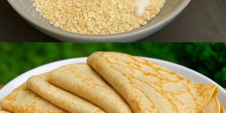 Ich mache das jeden Morgen, Haferpfannkuchen Rezept in 5 Minuten ohne Zucker und Mehl