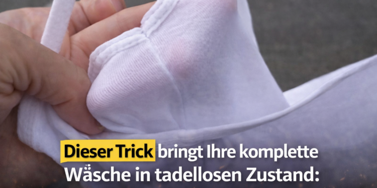 TRICK für strahlend weiße Wäsche: Ihre Socken, Hemden und BHs glänzen wie neu!