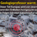 Geologieprofessor warnt: Dieser Teil Europas wird von einem verheerenden Erdbeben heimgesucht werden – die Folgen könnten katastrophal sein.