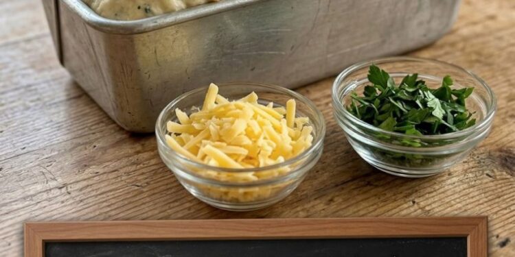 Knoblauch Kräuter Käsebrot in 3 Minuten