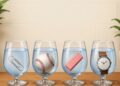 Welches Glas enthält mehr Wasser?