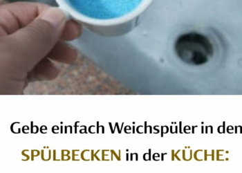Ich schütte IMMER normalen Wasserenthärter in die Küchenspüle: Danke an den Klempner für diesen Tipp!