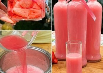 Hausgemachter Erdbeersaft: Das erfrischende, natürlich süße Getränk, das nach Sommer im Glas schmeckt (und nur 10 Minuten dauert!)