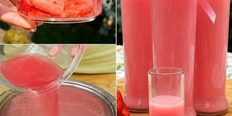 Hausgemachter Erdbeersaft: Das erfrischende, natürlich süße Getränk, das nach Sommer im Glas schmeckt (und nur 10 Minuten dauert!)